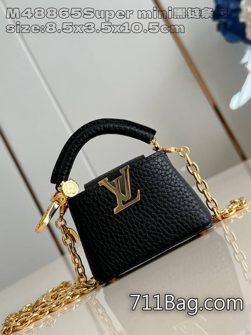 頂級一比一LV M48865 Super mini黑鏈條包 頂級皮革細節精美 原單LV高端精品包size:8.5×3.5×10.5cm 頂級一比一LV M48865 Super mini黑鏈條包 頂級皮革細節精美 原單LV高端精品包size:8.5×3.5×10.5cm