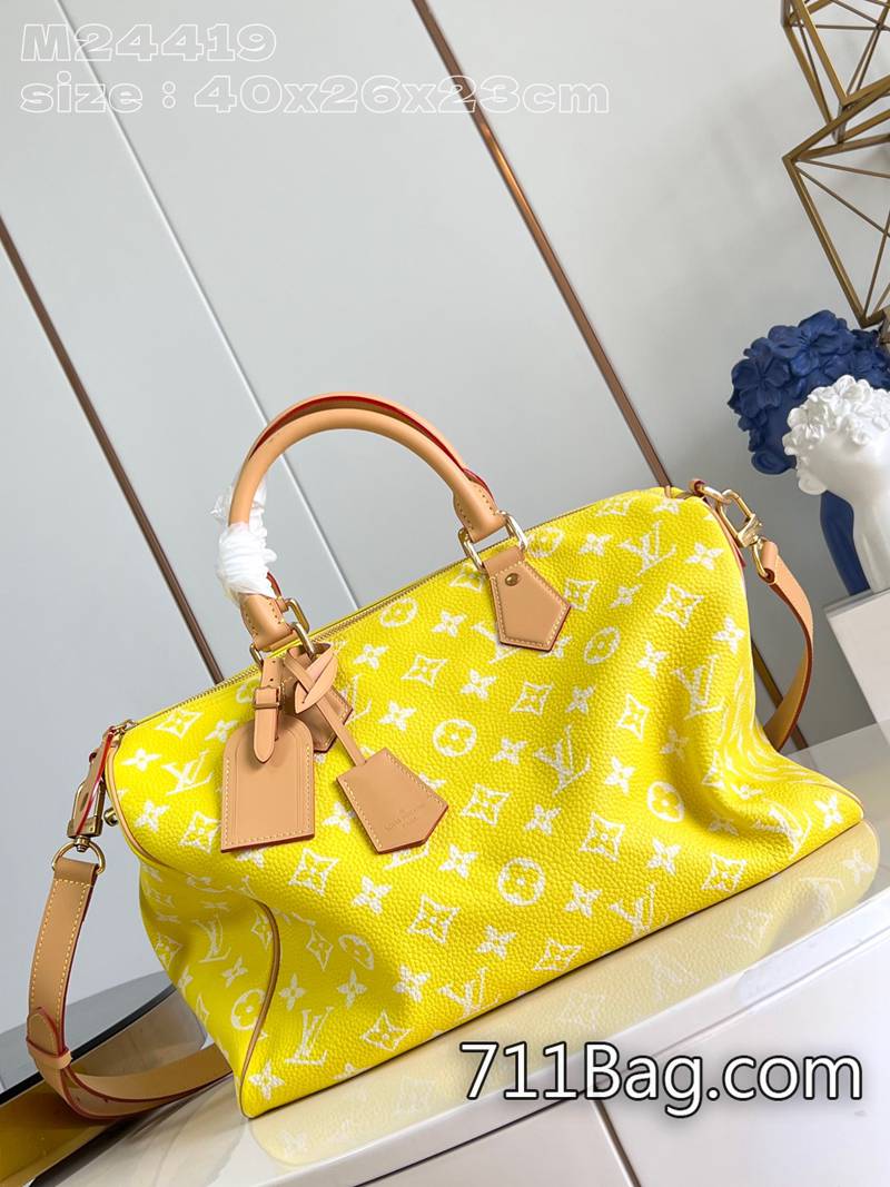 精仿LV M24419熒光黃 頂級材料打造手袋 原單LV精品手拿包40x26x23cm 精仿LV M24419熒光黃 頂級材料打造手袋 原單LV精品手拿包40x26x23cm