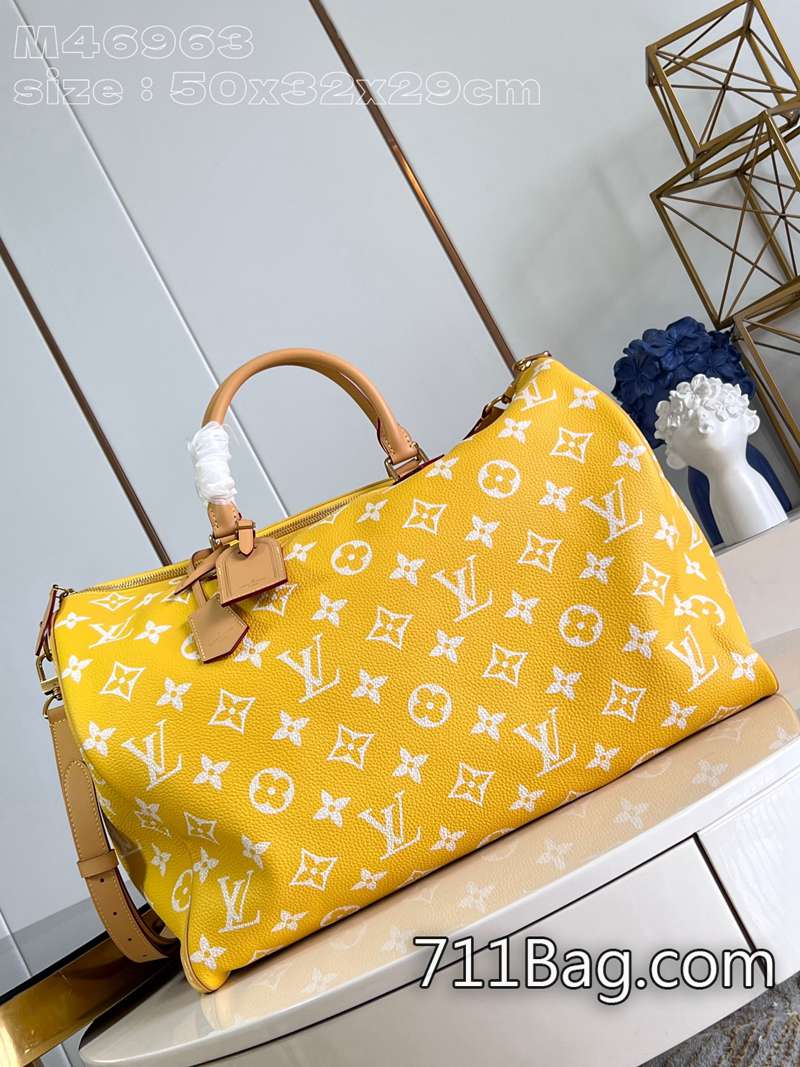 精品Louis Vuitton M46963黃 細節處理精緻的包包 精仿LV精品包50x32x29cm 精品Louis Vuitton M46963黃 細節處理精緻的包包 精仿LV精品包50x32x29cm