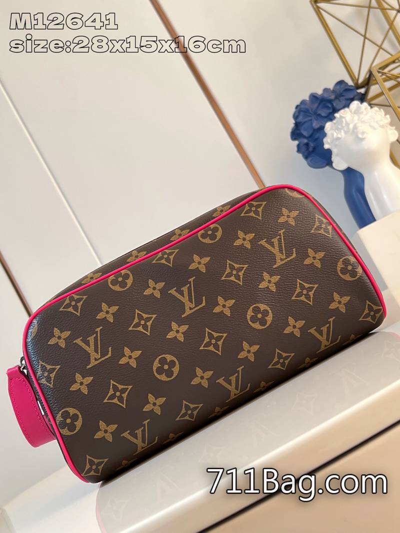 一比一路易威登 M12641玫紅 真皮材質質感包包 精品LV原單品質28x15x16.5cm 一比一路易威登 M12641玫紅 真皮材質質感包包 精品LV原單品質28x15x16.5cm