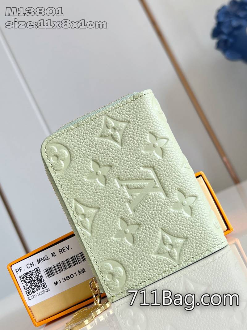 頂級A貨LV M13801綠 真皮材質質感包包 精仿LV可拆肩帶包11x8.5x1.5cm 頂級A貨LV M13801綠 真皮材質質感包包 精仿LV可拆肩帶包11x8.5x1.5cm