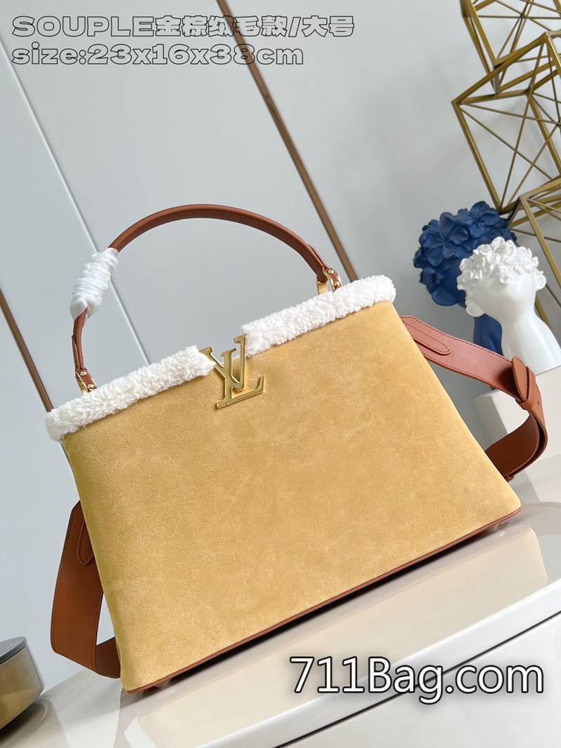 頂級超3ALouis Vuitton SOUPLE金棕絨毛款/大號 高仿也能有好做工 A貨LV頂級精仿包23x16x38cm 頂級超3ALouis Vuitton SOUPLE金棕絨毛款/大號 高仿也能有好做工 A貨LV頂級精仿包23x16x38cm