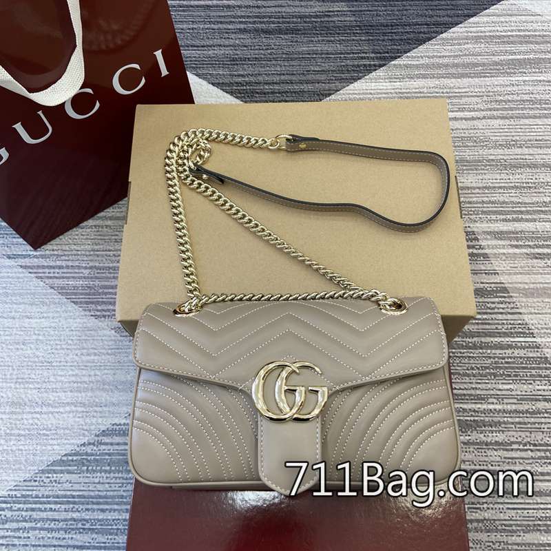 原版一比一Gucci 443497 皮革柔軟細膩包包 母親節送Gucci高仿尺寸:26(寬)x13(高)x6cm(深)顏色:米灰色全皮/原廠皮。 原版一比一Gucci 443497 皮革柔軟細膩包包 母親節送Gucci高仿尺寸:26(寬)x13(高)x6cm(深)顏色:米灰色全皮/原廠皮。