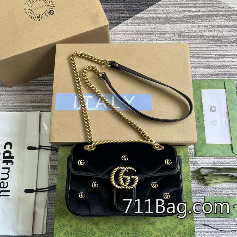 精品A貨Gucci 446744 頂級五金不褪色不生鏽 Gucci包包高仿推薦2025尺寸:22(寬)x13(高)x6cm(深)顏色:黑色/天鵝絨 精品A貨Gucci 446744 頂級五金不褪色不生鏽 Gucci包包高仿推薦2025尺寸:22(寬)x13(高)x6cm(深)顏色:黑色/天鵝絨