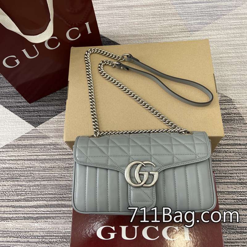 高仿Gucci 443497 嚴選皮料手工包款 Gucci高仿人氣款尺寸:26*15*7cm。顏色:灰色格子全皮/原廠皮。 高仿Gucci 443497 嚴選皮料手工包款 Gucci高仿人氣款尺寸:26*15*7cm。顏色:灰色格子全皮/原廠皮。