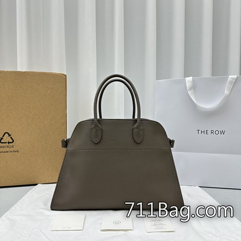 精品The Row包包 Margaux 12系列中號大象灰細節處理完美 the row margaux仿品 精品The Row包包 Margaux 12系列中號大象灰細節處理完美 the row margaux仿品