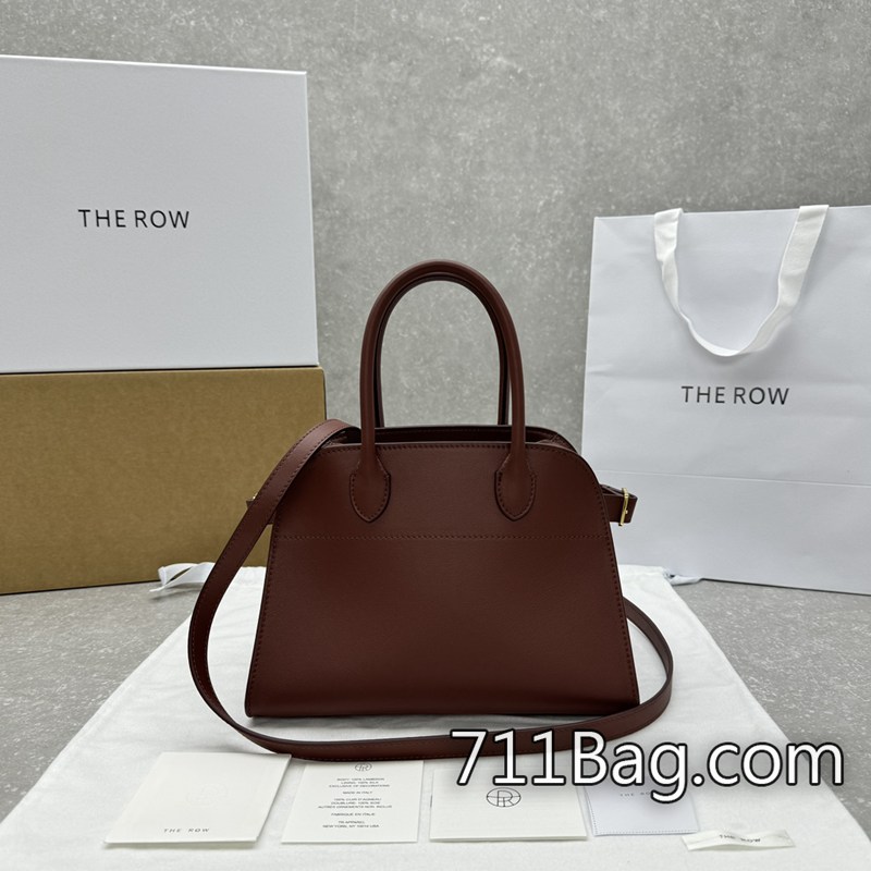 A貨The Row包包 Margaux 10系列小號/平紋磚紅 the row仿品包微信貨源 A貨The Row包包 Margaux 10系列小號/平紋磚紅 the row仿品包微信貨源