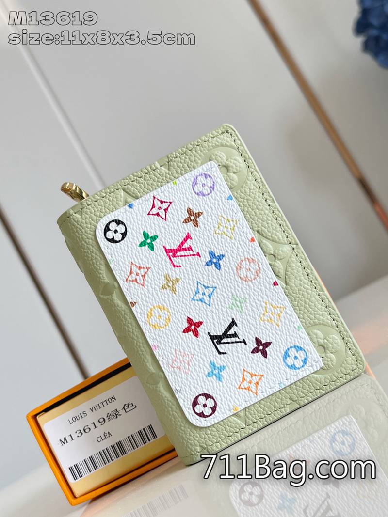 精品A貨LV M13619綠 材質優選純手工縫製 一比一LV潮流新款11x8.5x3.5cm-711高仿包包,A貨包包