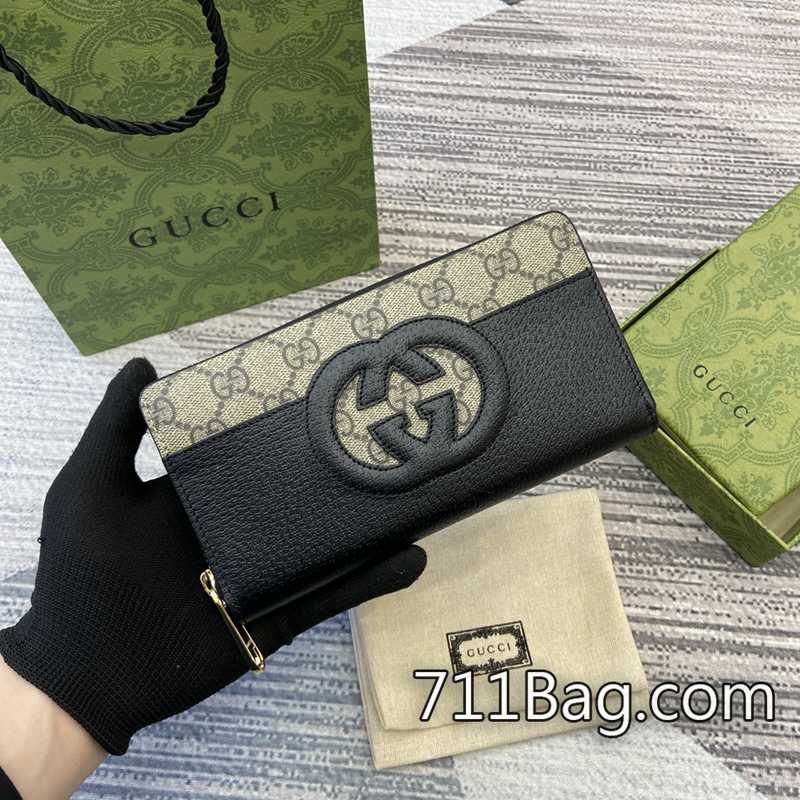 A貨Gucci 701423 做工嚴謹高仿名牌包 Gucci仿包影片介紹尺寸:19x10x3cm。顏色:黑色皮/pvc。-711高仿包包,A貨包包