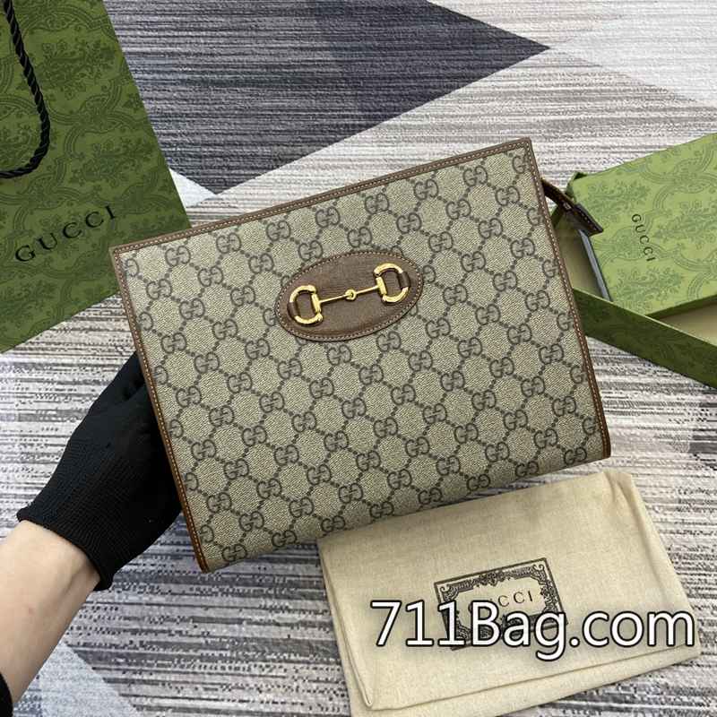 A貨Gucci 621890 手工縫線完美包包 Gucci印花系列A貨顏色:棕色/pvc。-711高仿包包,A貨包包