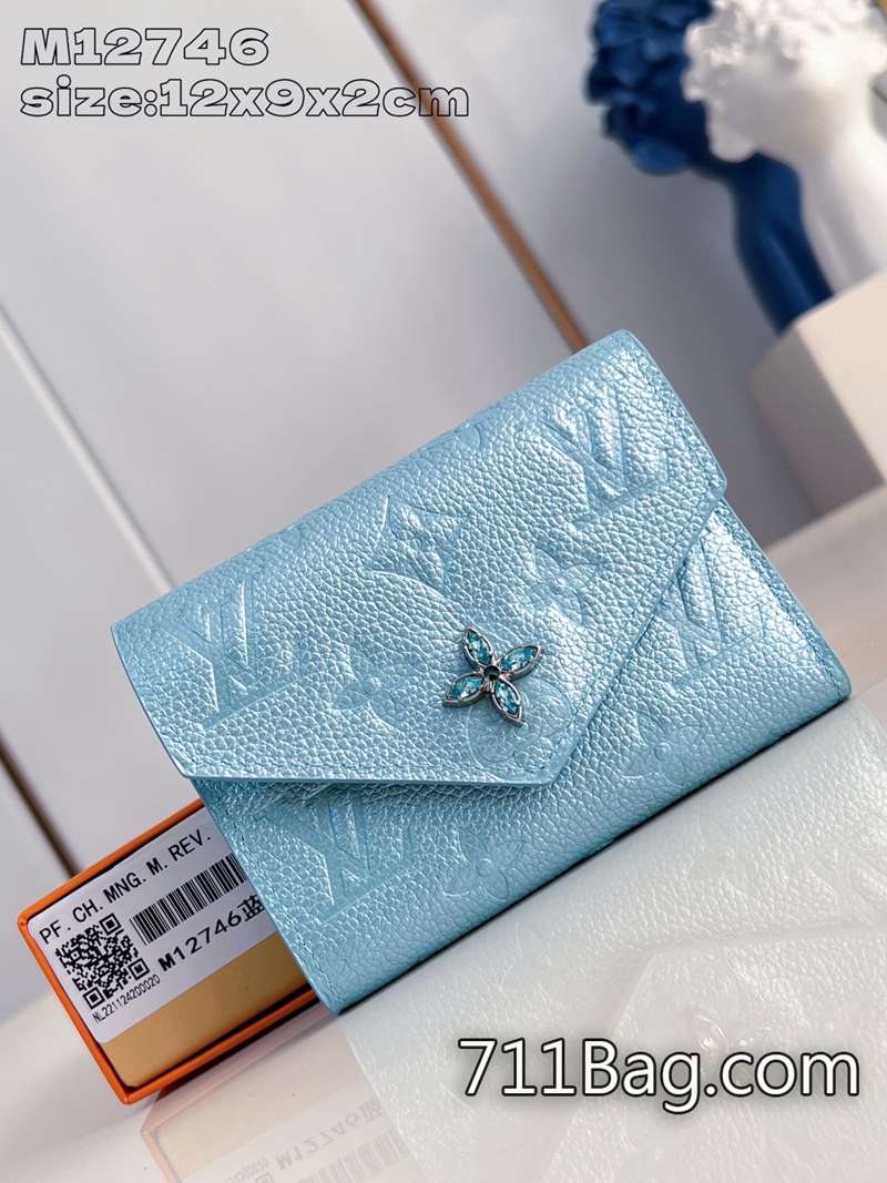 高仿路易威登 M12746藍 對版五金高品質包 原單LV奢華品牌包12x9.5x2.5cm-711高仿包包,A貨包包