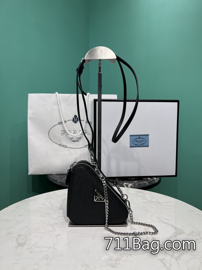 頂級高仿Prada 1NR015 真皮材質質感包包 Prada仿包質感如何尺寸:長15x高10x底5cm-711高仿包包,A貨包包