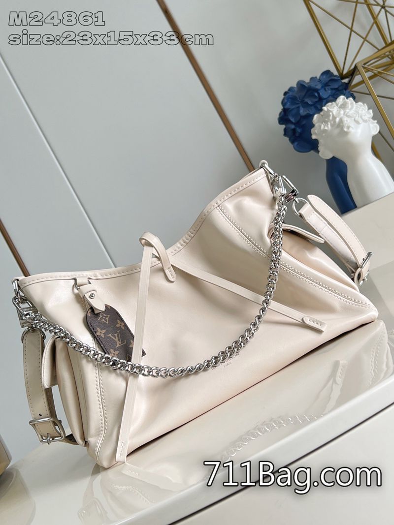 精品LV M24861奶白 一針一線完美復刻 A貨LV配原廠盒包裝23x15x33.5cm-711高仿包包,A貨包包
