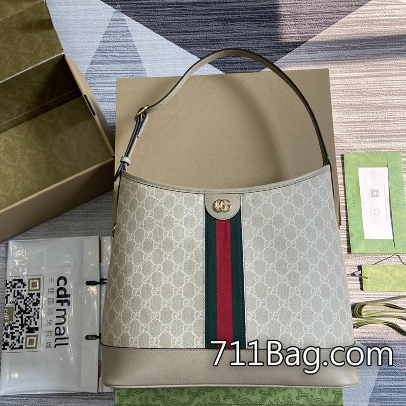 頂級一比一Gucci 781392 熟練工藝師手工打造,品質穩定。 上班族必備Gucci A貨尺寸:34*32*17cm顏色:燕麥色pvc-711高仿包包,A貨包包