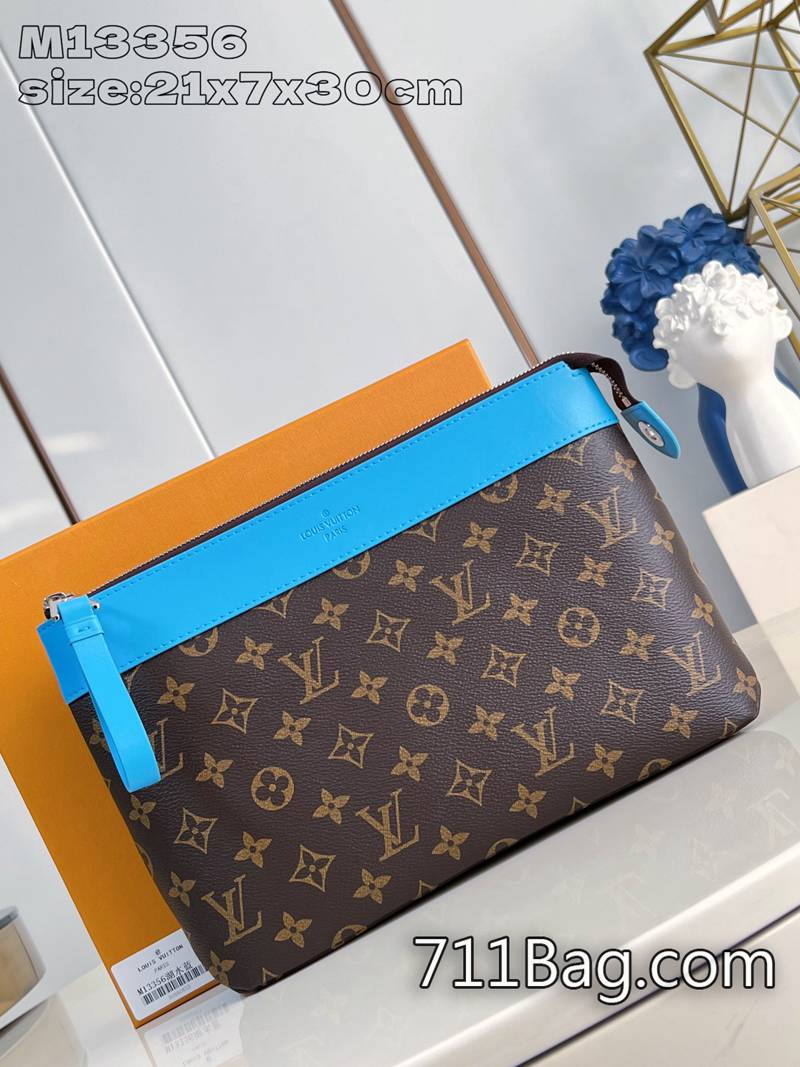 精品高仿LV M13356藍 嚴選材質打造精品包 一比一LV潮流新款21x7.5x30cm-711高仿包包,A貨包包