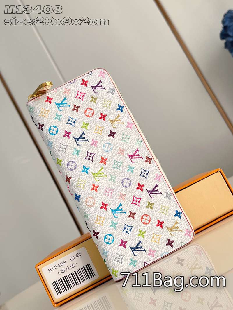 超3ALV M13408白彩 原版材質精緻包包 精品LV手拿包熱銷20x9x2cm-711高仿包包,A貨包包