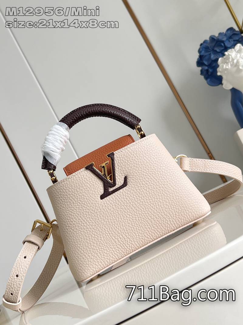 精品LV M12956灰色拼/迷你 奢華質感高仿LV包 原單LV皮質小包13.6x8x21cm-711高仿包包,A貨包包