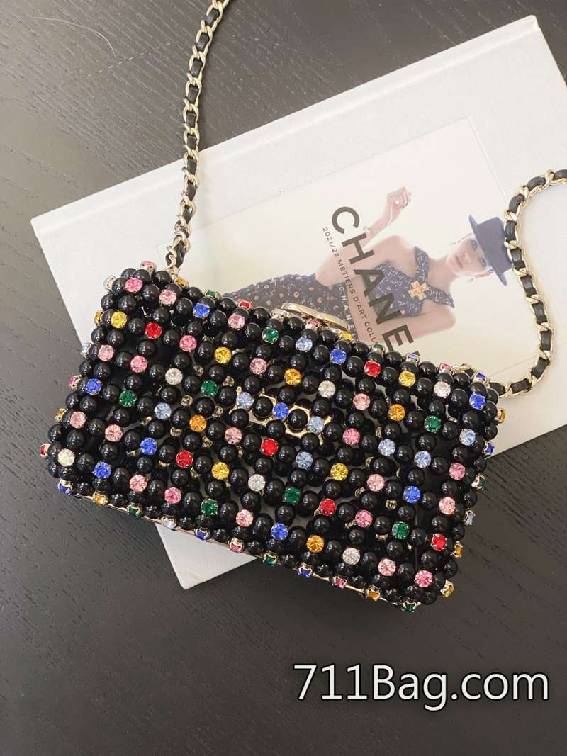 頂級一比一Chanel AS3771 如藝術品般的精緻呈現。 哪裡有正港高仿Chanel?11*17*7cm/3771-711高仿包包,A貨包包