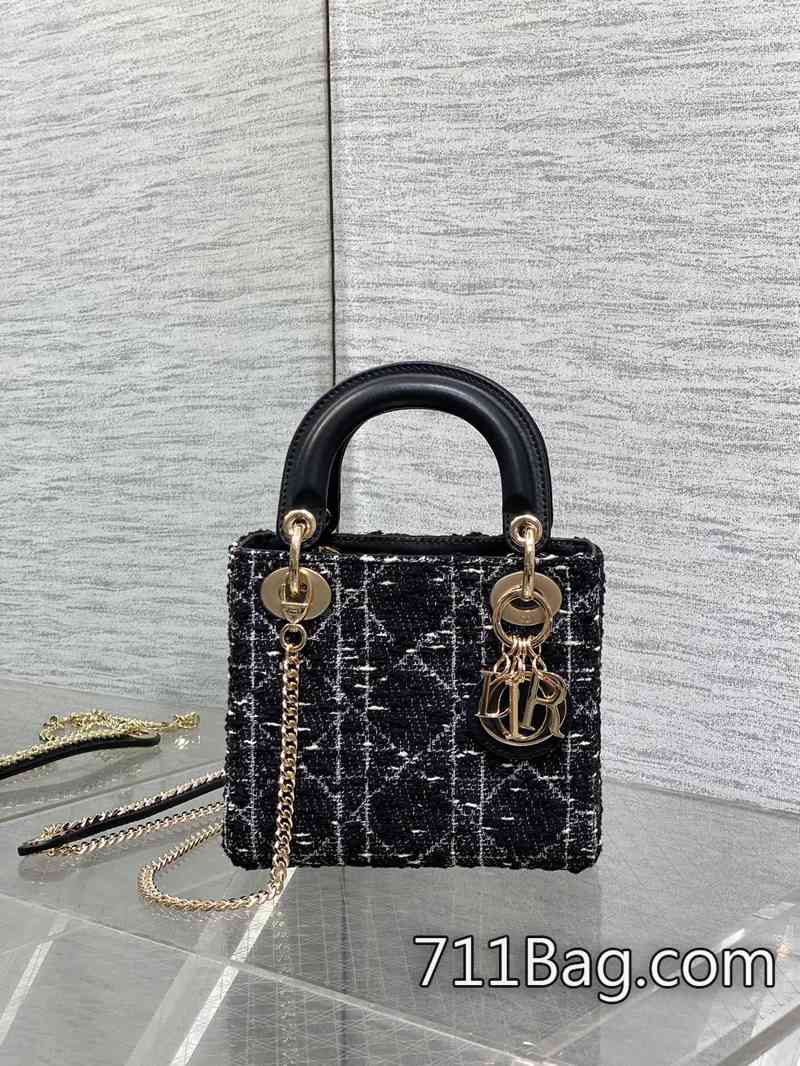 超3ADior Lady 限量版三格粗花刺繡款 線頭收乾淨 Dior明星同款仿品-711高仿包包,A貨包包