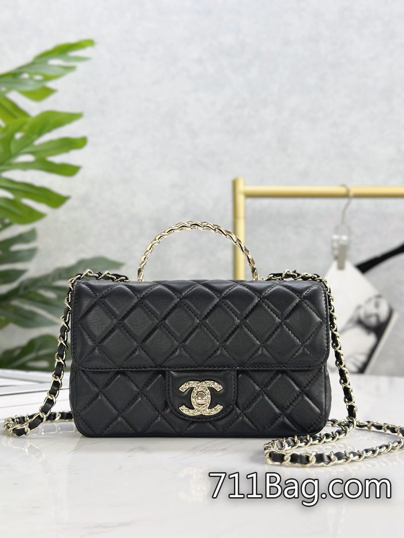 精品高仿Chanel AS4924 精緻工藝,無懈可擊的細節。 如何看出高仿Chanel五金真假12*20*6cm/4924-711高仿包包,A貨包包
