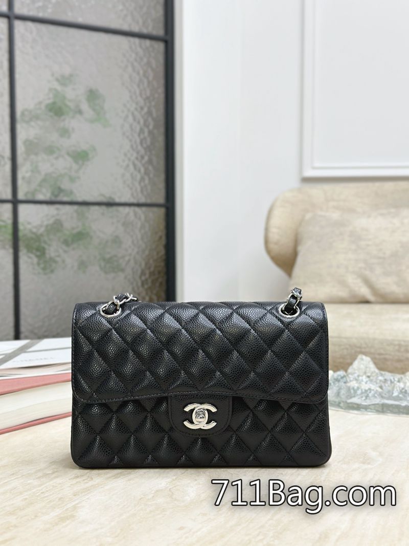 原版一比一Chanel A01111 高仿Chanel包扣、標籤與正品同步 A貨香奈兒鏈條容易壞嗎14.5.*23*6cm/1111-711高仿包包,A貨包包